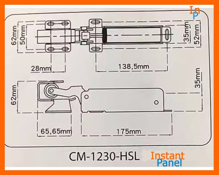 Coolroom Heavy Duty Hydraulic Door Closer CM-1230-HSL Stainless Steel Carousel 2
