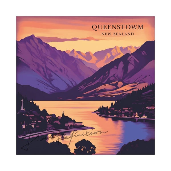 Eurus Card - Romantic Sunset Queenstown (By Eurus) Carousel 1