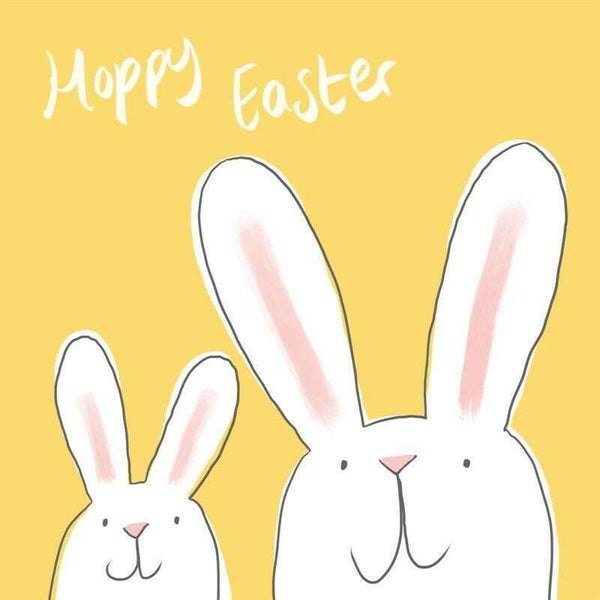 ART PRESS Card Happy Easter Rabbit Carousel 1