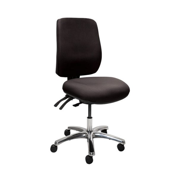 Buro Roma 3 Lever High Back Ergonomic Office Chair, Polished Aluminium Base, ... Carousel 1