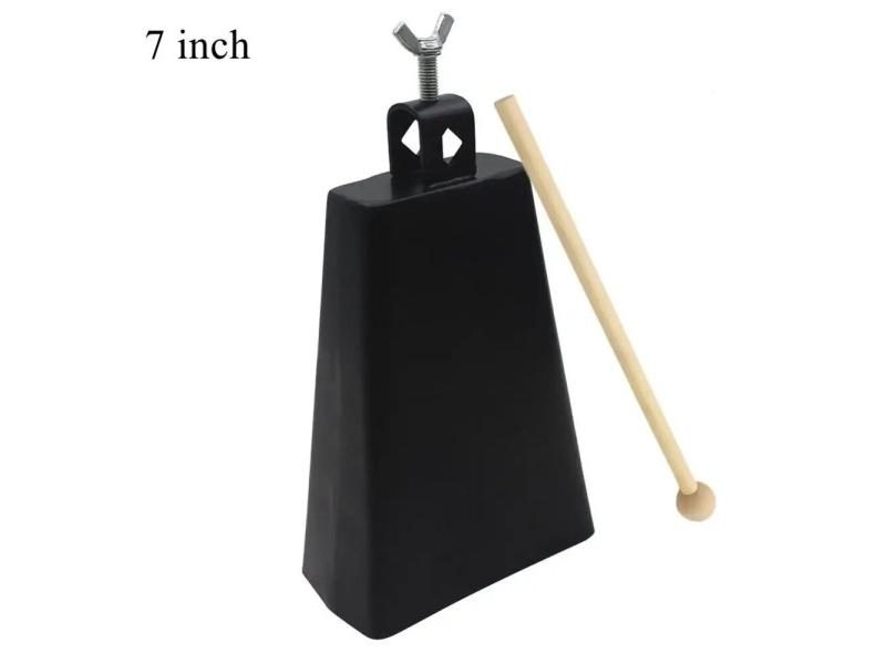 1 Piece Hand Percussion Cowbell 4 5 6 7 8 Inch Metal Iron Noise Makers Cow Carousel 1