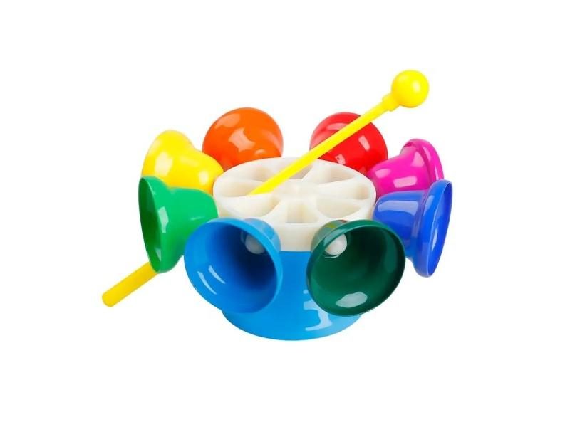 Orff Musical Instrument Set Colorful 8-Note Hand Bell Children's Music Toy Baby Carousel 1