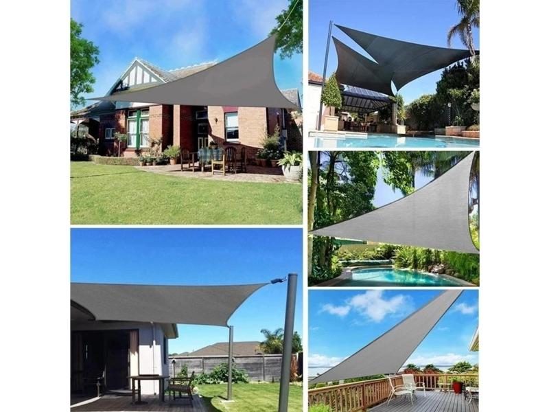 Multi-size Triangle Sun Shade Sail Waterproof Outdoor Garden Patio Party Carousel 2