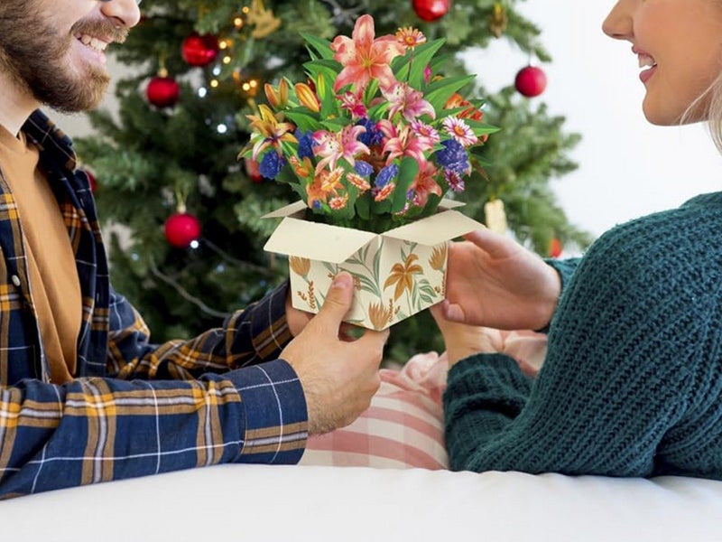 Pop-up Flower Bouquet Card Mother's Day 3D Blossom Paper Card Greeting Cards ST2 Carousel 4