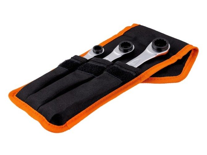 Bahco Ring Ratchet Spanner Set 3 Piece 8mm-19mm Carousel 6