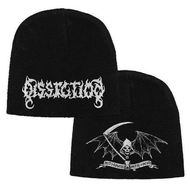 Dissection Beanie Hat Cap Reaper Band Logo Official New Black Jersey Print Carousel 1