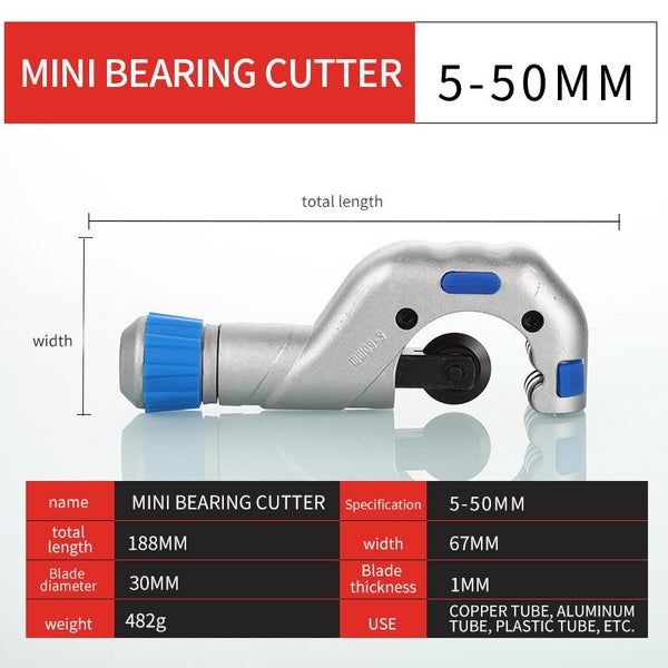3-50mm Bearing Pipe Cutter Tube Shear Cutter Circular Blade Chrome Carousel 1
