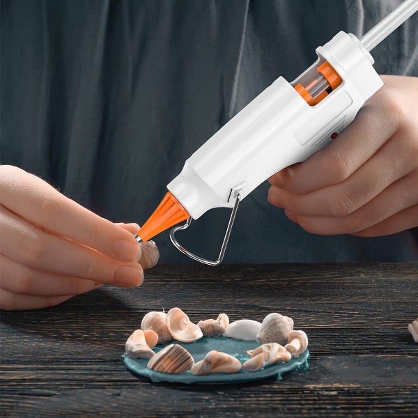 Mini Hot Glue Gun Kids Crafts / 30Pcs Glue Sticks and Stand Hot Melt Carousel 2