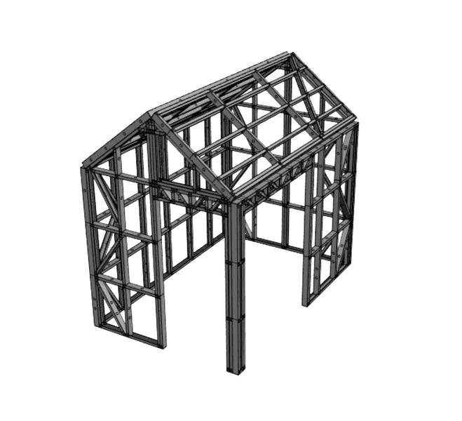 Sleepout Steel Frame Kitset - 2.4m x 3.6m *SPECIAL FREE DELIVERY OFFER!* Carousel 9