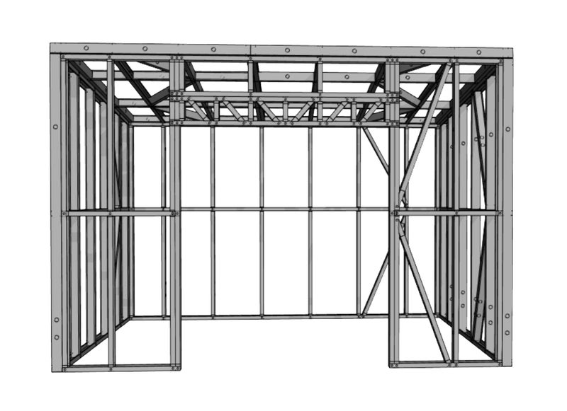 Sleepout Steel Frame Kitset - 3m x 4m *SPECIAL FREE DELIVERY OFFER!* Carousel 6