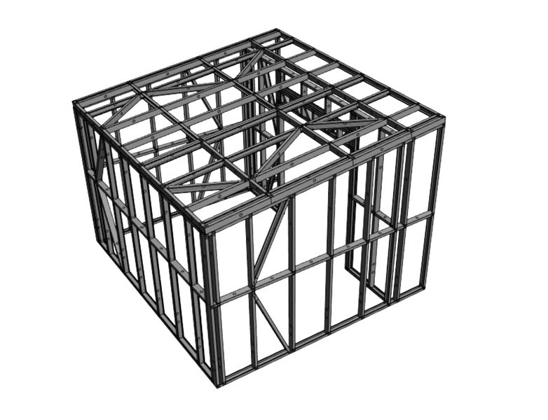 Sleepout Steel Frame Kitset - 3m x 4m *SPECIAL FREE DELIVERY OFFER!* Carousel 7