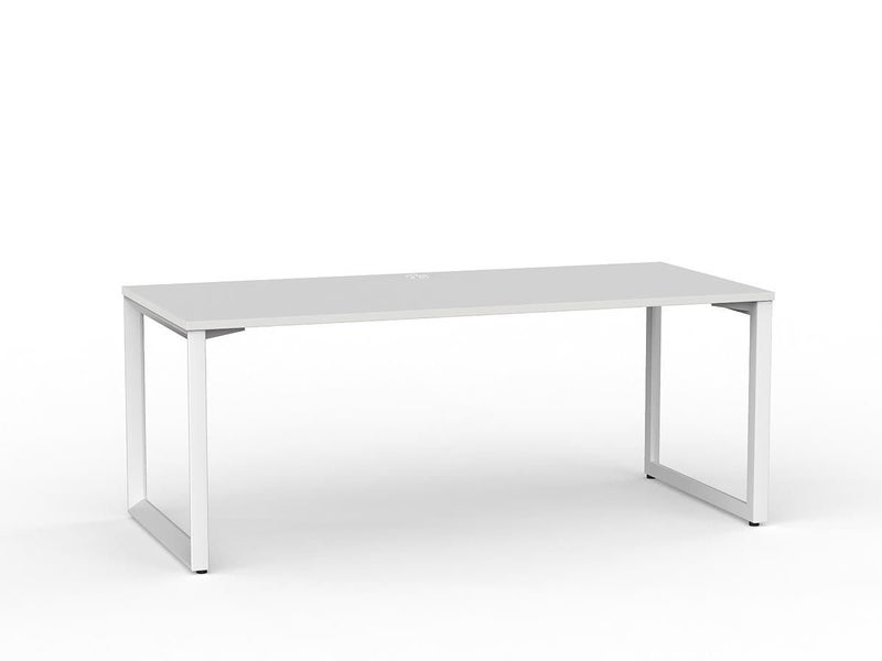 Knight's Anvil Desk 1800mm x 800mm - White Frame (Choice of Worktop Colours) Carousel 1