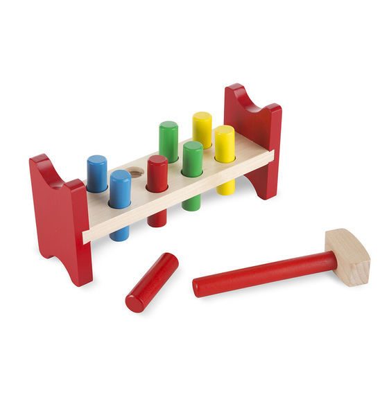 Melissa & Doug - Wooden Pound-A-Peg Carousel 1
