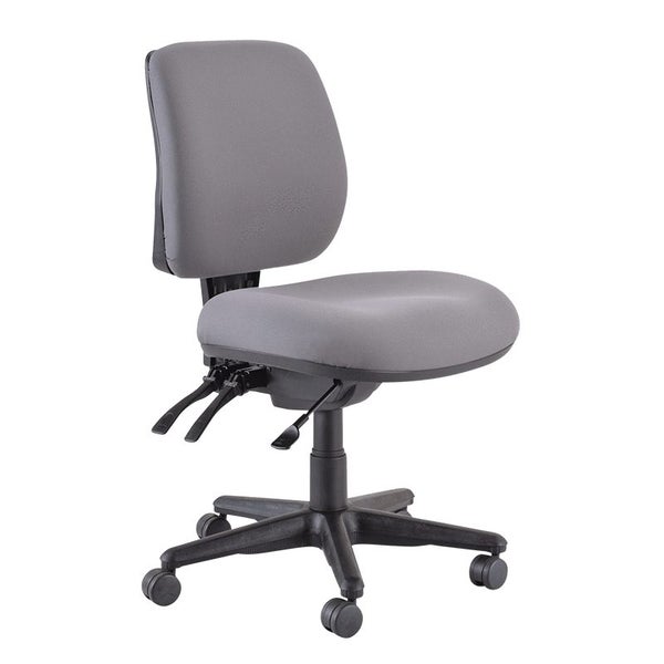Buro Roma 3 Lever Mid Back Office Chair, Charcoal Fabric, Nylon Base Carousel 1
