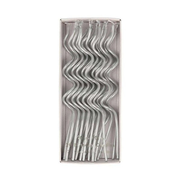 Meri Meri Silver Swirly Candles Carousel 1