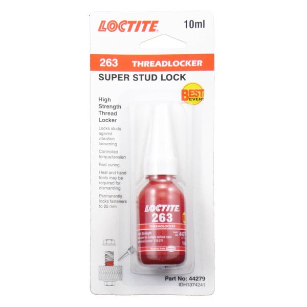 Loctite 263 Stud Lock High Strength Threadlocker 10ml Carousel 1