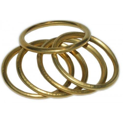 Curtain Rings Hipkiss - Brass (200)No. 508 1/2" Carousel 1