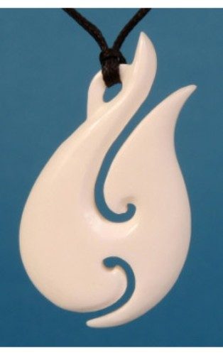 Pendant - Bone Fish Hook - Kiwiana Carousel 1
