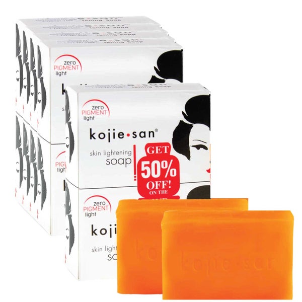 10x 135g Kojie San Soap Bar - Original Kojic Acid Bars Carousel 1