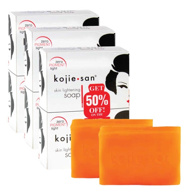 6x 135g Kojie San Soap Bar - Original Kojic Acid Bars Carousel 1