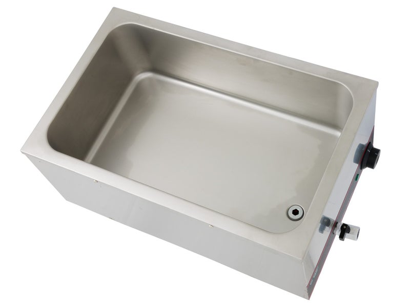 Hot Food Warmer Bain Marie 1.2kW - 1/1GN Benchtop Bainmarie with Tap Carousel 3