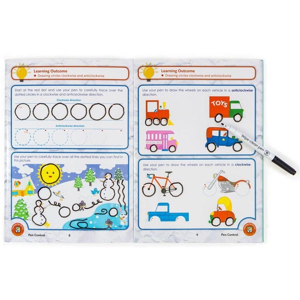 LCBF Wipe Clean Learning Book Pen Control With Marker Carousel 2