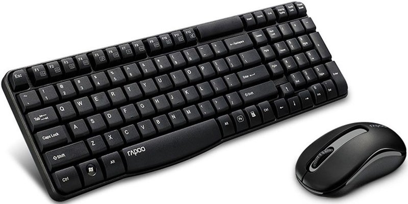 RAPOO X1800S 2.4GHz Wireless Optical Keyboard Mouse Combo Black - 1000DPI Nan... Carousel 1