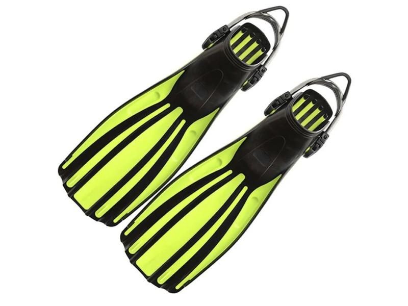 NEW Scuba Diving Stainless Steel Spring Fin Straps Fins Adult Swim Shoes Carousel 1