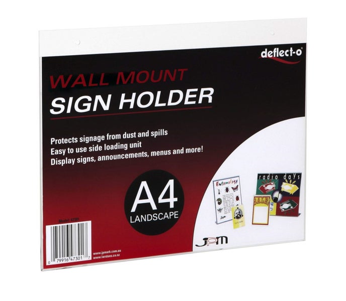 A4 Wall Sign / Menu Holder - Landscape Carousel 1