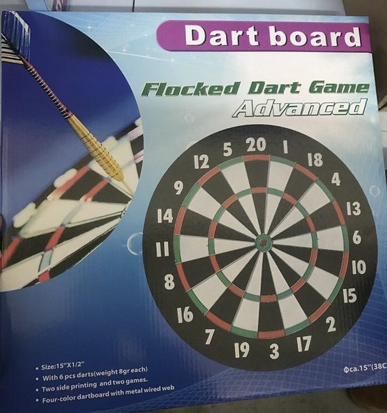 Dart Target Board Flocked Dartboard Carousel 2