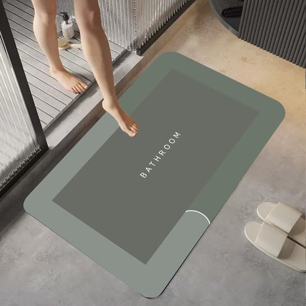 Diatom Mud Bathroom Mat, Toilet Floor Mat, Absorbent floor mat, Carousel 1