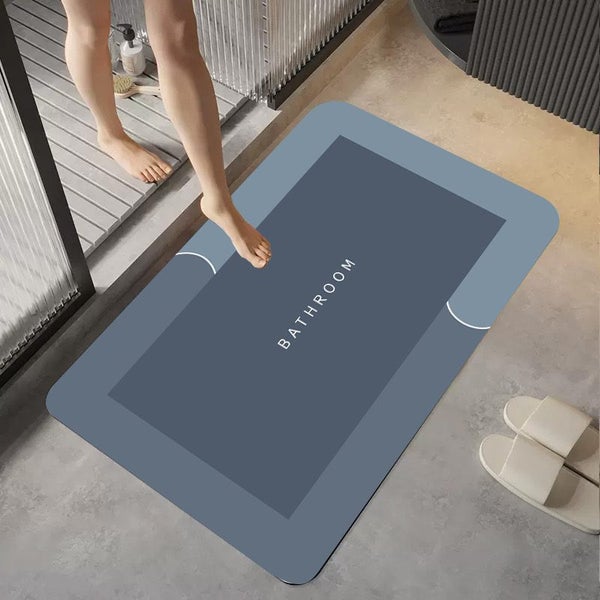 Diatom Mud Bathroom Mat, Toilet Floor Mat, Absorbent floor mat, Carousel 2