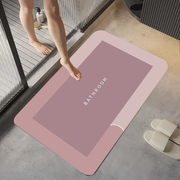 Diatom Mud Bathroom Mat, Toilet Floor Mat, Absorbent floor mat, Carousel 2