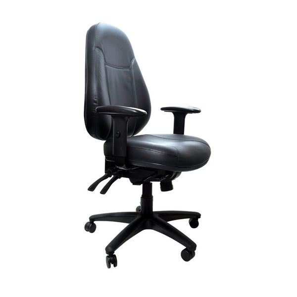 Buro Persona High Back 24/7 Ergonomic Office Chair, Leather, Seat Slide, Nylo... Carousel 1