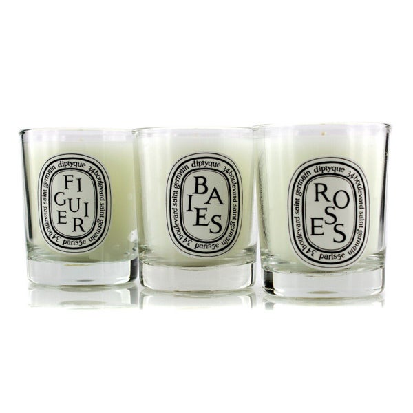 DIPTYQUE - Mini Candle Coffret: (Baies, Figuier, Roses) 3x70g/2.4oz Carousel 1
