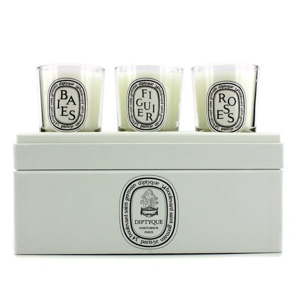 DIPTYQUE - Mini Candle Coffret: (Baies, Figuier, Roses) 3x70g/2.4oz Carousel 2