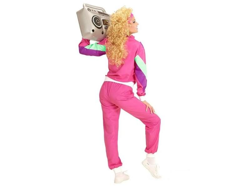 80s Costumes For Women Long Sleeve Women Disco Tracksuit Set Retro Couple Carousel 1
