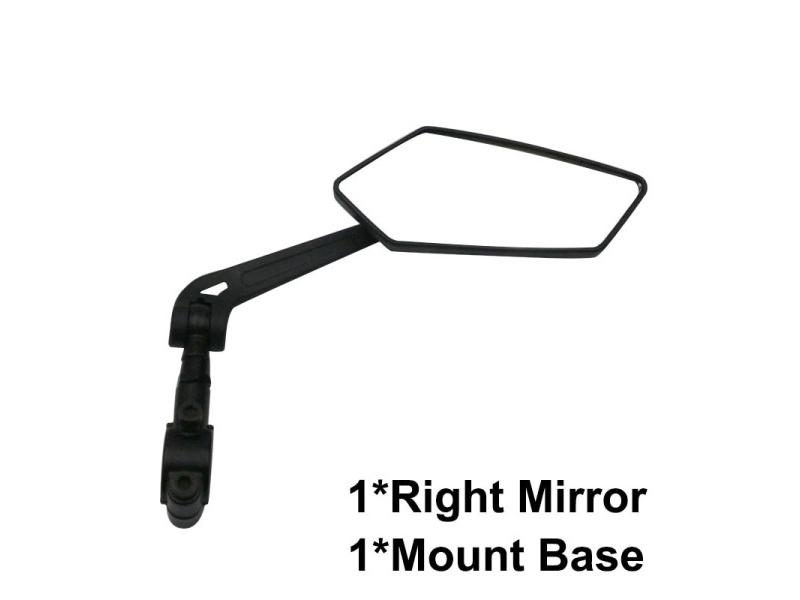 Bicycle Handlebar Reflector Rear View Mirror Safety Adjustable Rotatable Mirror Carousel 1