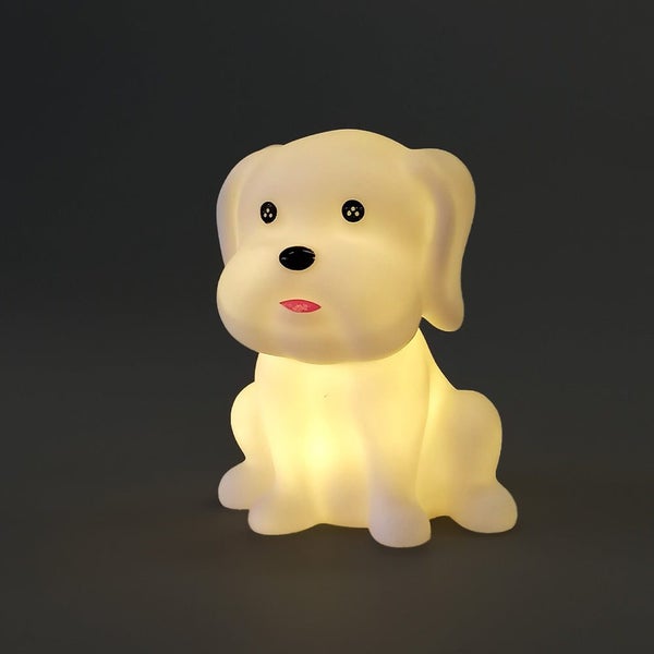 Light Up Figurine - White Dog Carousel 2