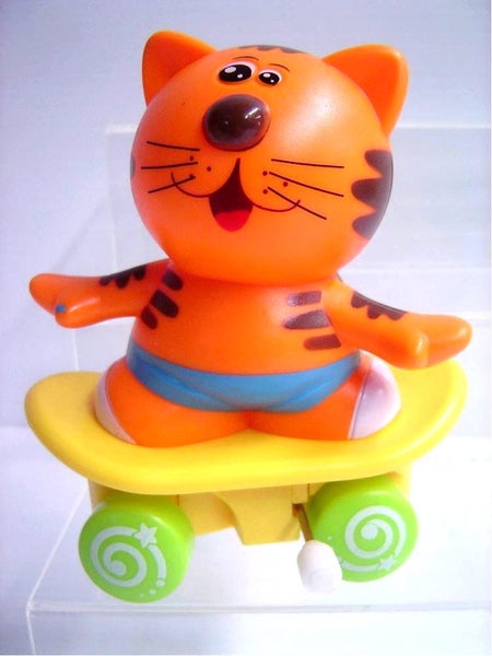 Cat on Skateboard - Wind Up Toy Carousel 1