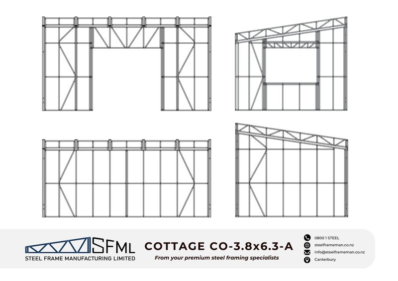 Sleepout Steel Frame Kitset - 4m x 6m *SPECIAL FREE DELIVERY OFFER!* Carousel 2