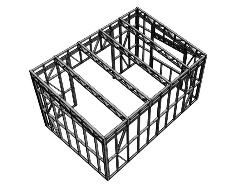 Sleepout Steel Frame Kitset - 4m x 6m *SPECIAL FREE DELIVERY OFFER!* Carousel 7