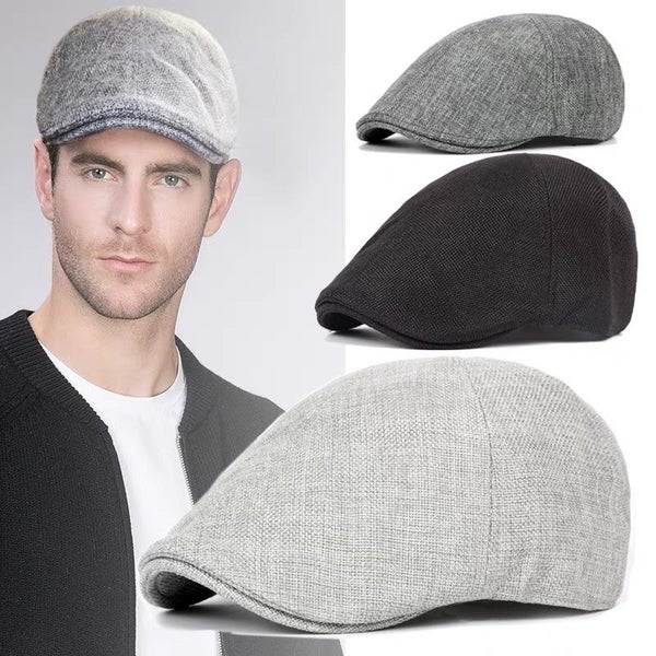 New Men Berets Spring Autumn Winter British Style Newsboy Beret Hat Carousel 2