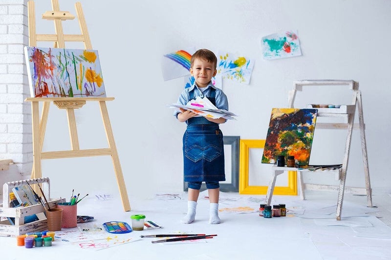 110cm Pine Wood Painting Easel Carousel 6