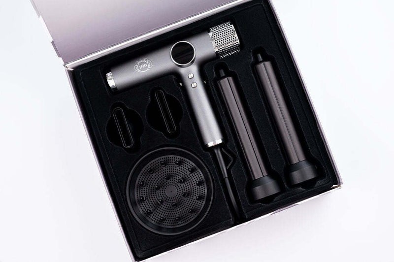 H2D 4-in-1 Xtreme Ionic Magnetic Hairdryer + Styler Styling Iron - Space Grey Carousel 5