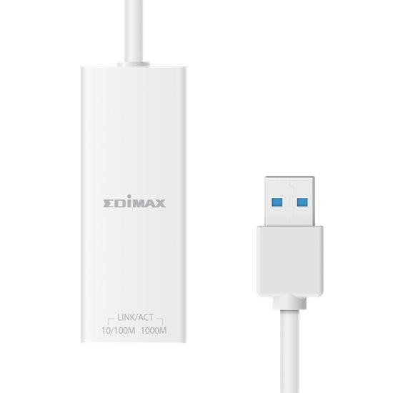 EDIMAX USB 3.2 to Gigabit Ethernet Adapter. Supports 802.1Q VLAN &802.1P Plug & Carousel 1