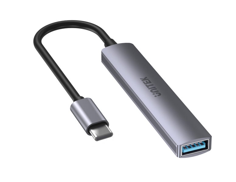 UNITEK 4-in-1 USB Multi-port Ultra Slim Hub with USB-C Connector. Includes 1x US Carousel 2