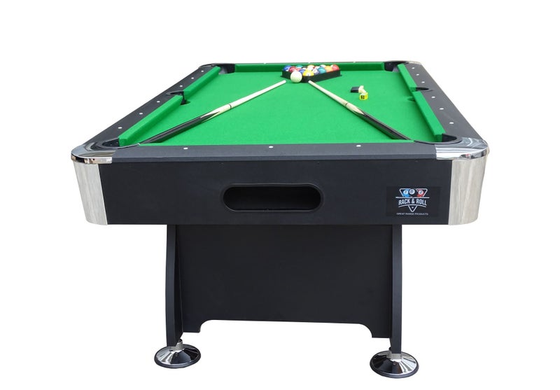 Assembled 7Ft Pool Table Green With Auto Ball Return - Ultimate Package Deal Carousel 2