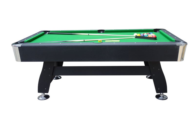 Assembled 7Ft Pool Table Green With Auto Ball Return - Ultimate Package Deal62989792613507112