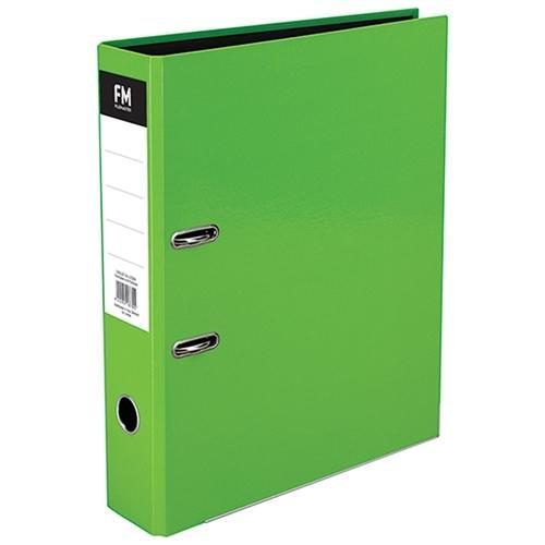 FM Foolscap Lever Arch File Vivid Lime Green Carousel 1